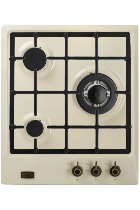 Газовая варочная панель Korting HG 465 CTRB (бежевый) 
