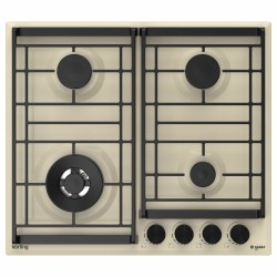 Газовая варочная панель Korting HG 6302 CTB (бежевый)