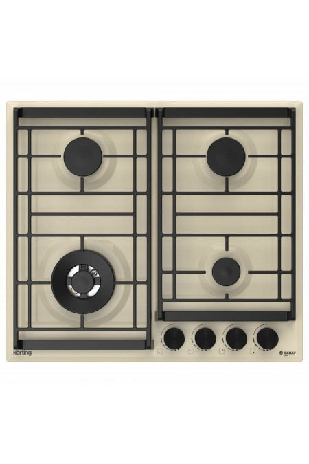 Газовая варочная панель Korting HG 6302 CTB (бежевый) 