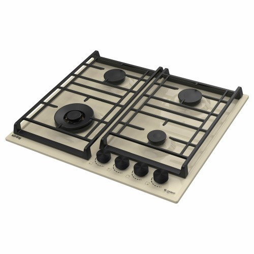 Газовая варочная панель Korting HG 6302 CTB (бежевый) 1