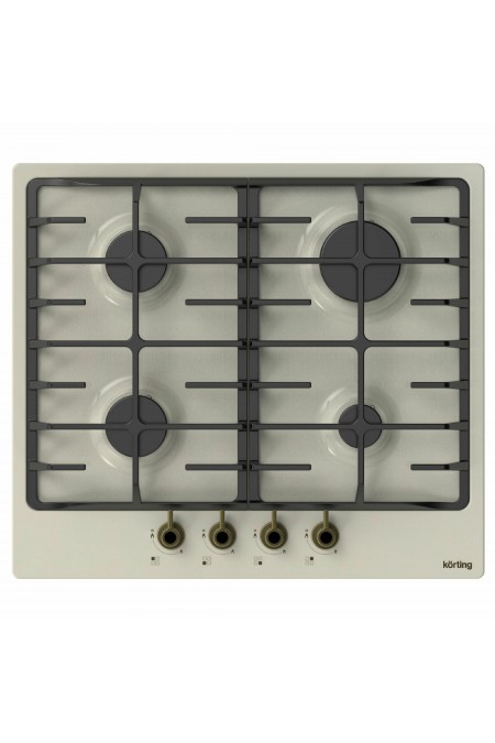 Газовая варочная панель Korting HG 645 CRB (слоновая кость) 