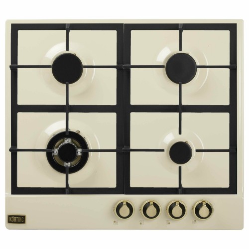 Газовая варочная панель KORTING HG 661 CTGB (слоновая кость) 