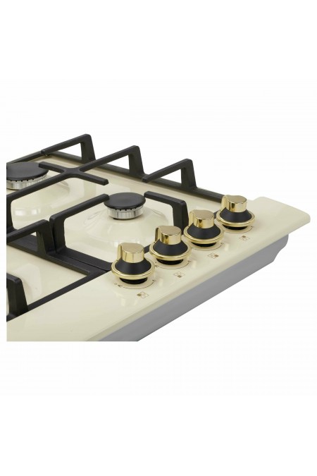 Газовая варочная панель KORTING HG 661 CTGB (слоновая кость) 1