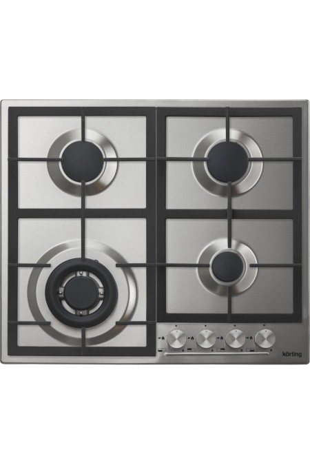 Газовая варочная панель Korting HG 665 CTX (серебристый) 