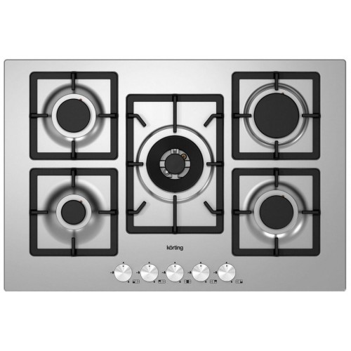 Газовая варочная панель Korting HG 797 CTX (серебристый) 
