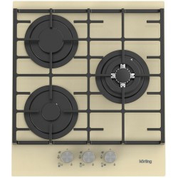 Газовая варочная панель Korting HGG 4825 CTB (бежевый)