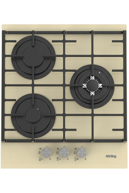 Газовая варочная панель Korting HGG 4825 CTB (бежевый) 