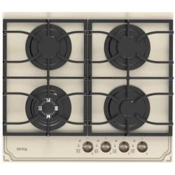 Газовая варочная панель Korting HGG 6911 CTRB (бежевый)