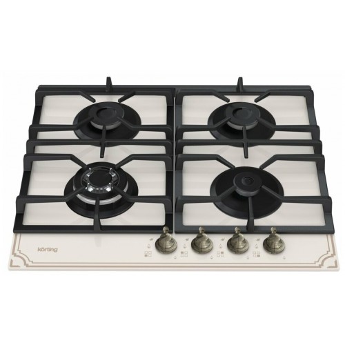 Газовая варочная панель Korting HGG 6911 CTRB (бежевый) 1