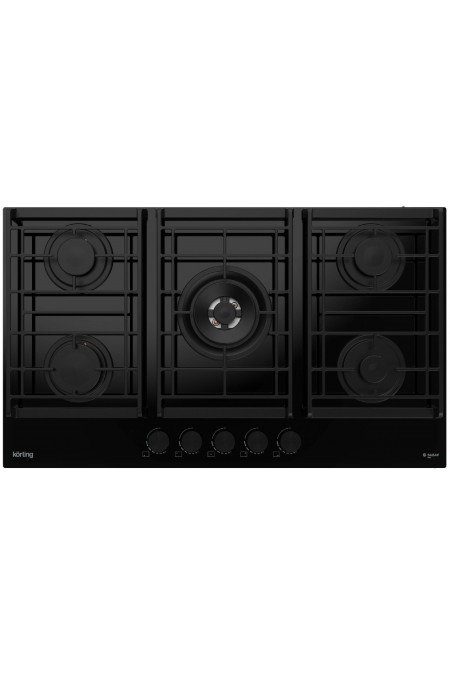Газовая варочная панель Korting HGG 9955 CTN (черный) 1