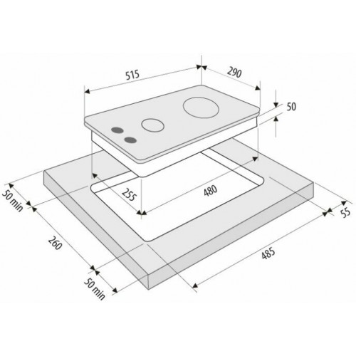 Газовая варочная панель Krona CALORE 30 WH (белый) 4