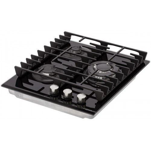Газовая варочная панель Krona HAGEL 45 BL W (черный) 1