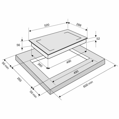 Газовая варочная панель Krona MYSTERIUM max ih 30 GR (графит) 6