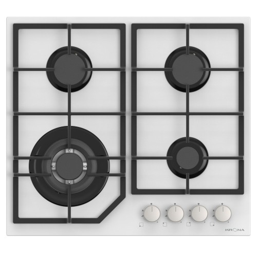 Газовая варочная панель Krona Nebel 60 WH W (белый) 1