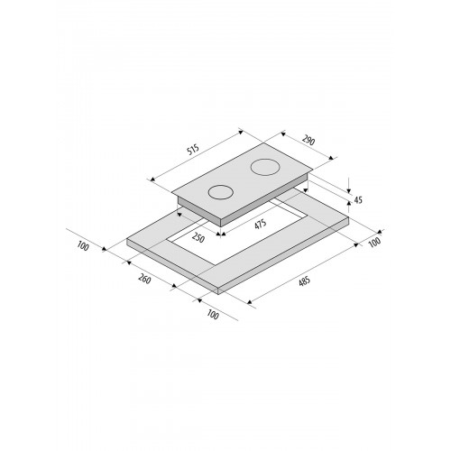 Газовая варочная панель Krona PARTITA 30 WH (белый) 4
