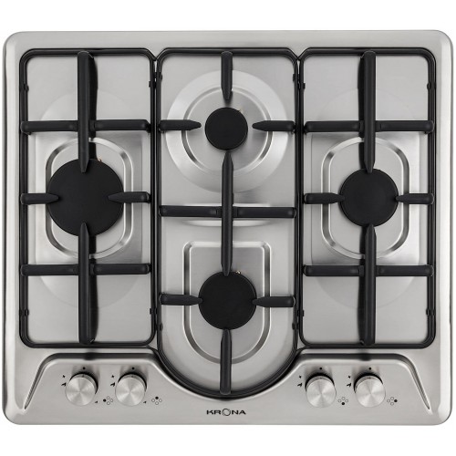 Газовая варочная панель Krona PARTITA 60 IX (серебристый) 1