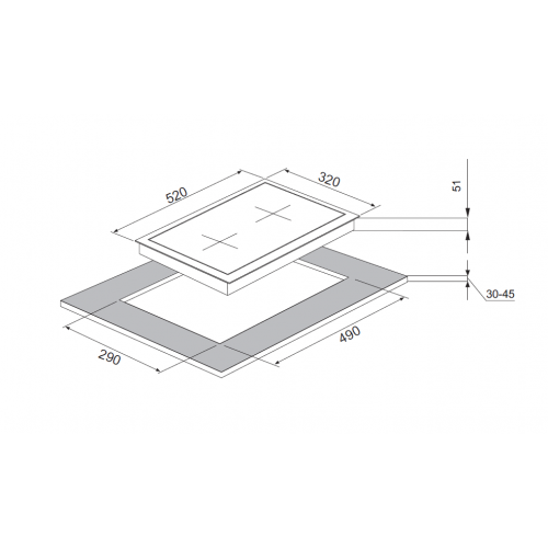 Газовая варочная панель Kuppersberg FG 33 W (белый) 4