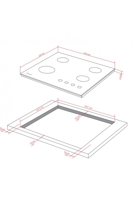 Газовая варочная панель Kuppersberg FG 60 B (черный) 1