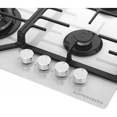 Газовая варочная панель Kuppersberg FG 66 W (белый) 2