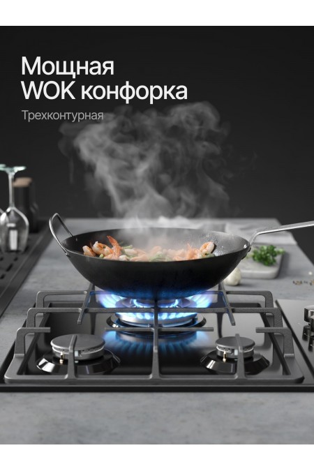 Газовая варочная панель Kuppersberg FS 40 B (черный) 2