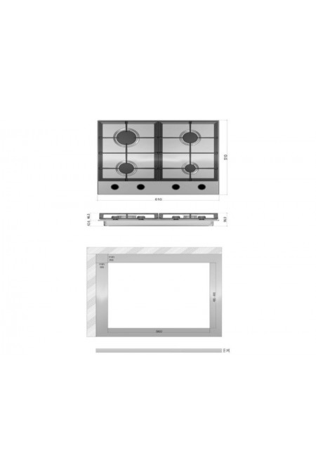 Газовая варочная панель Kuppersberg FS 62 X (нержавеющая сталь) 7