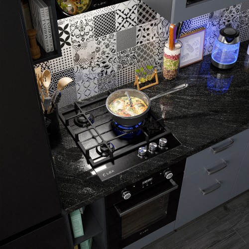 Газовая варочная панель LEX GVG 431 BL (черный) 2