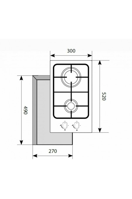 Газовая варочная панель LEX GVS 320 IX (серебристый) 4