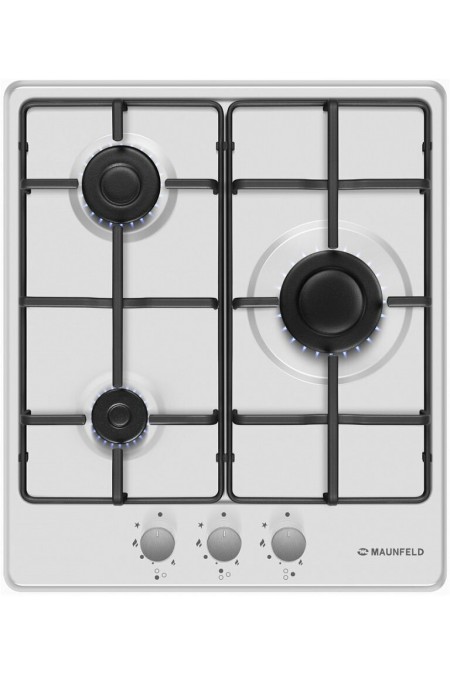 Газовая варочная панель MAUNFELD EGHE.43.3STS-EW (белый) 