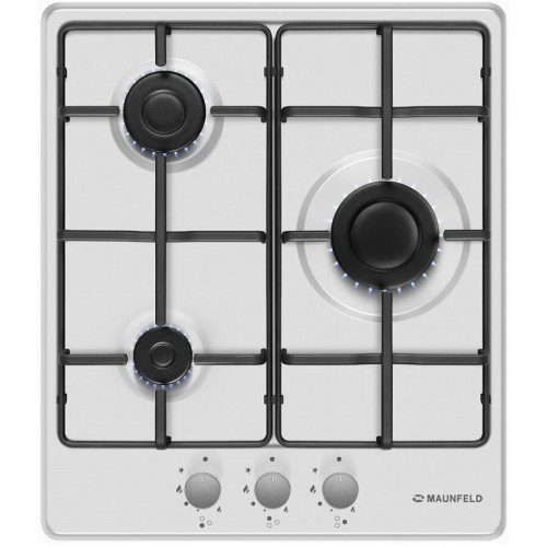 Газовая варочная панель MAUNFELD EGHE.43.3STS-EW (белый) 