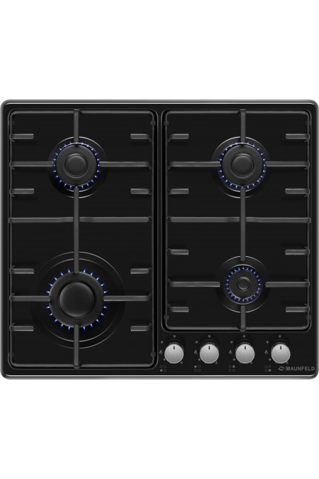 Газовая варочная панель MAUNFELD EGHE.64.3STS-EB/G (черный) 