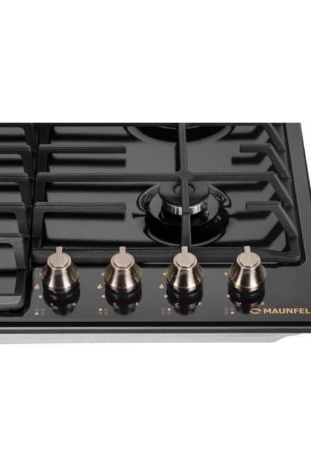 Газовая варочная панель MAUNFELD EGHE.64.63CB.R/G (черный) 4