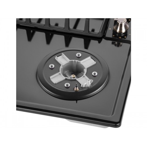 Газовая варочная панель MAUNFELD EGHE.64.63CB.R/G (черный) 5