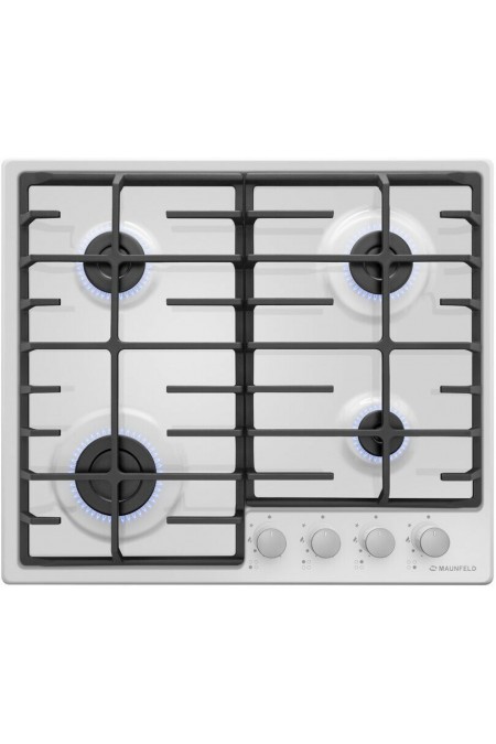 Газовая варочная панель MAUNFELD EGHE.64.6CW/G (белый) 