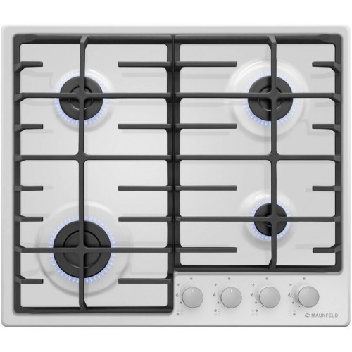 Газовая варочная панель MAUNFELD EGHE.64.6CW/G (белый) 
