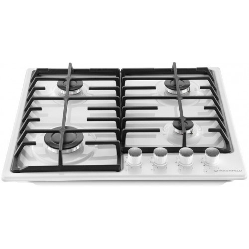 Газовая варочная панель MAUNFELD EGHE.64.6CW/G (белый) 1