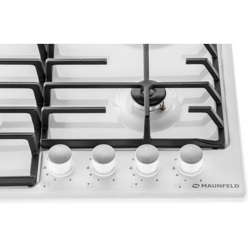 Газовая варочная панель MAUNFELD EGHE.64.6CW/G (белый) 4