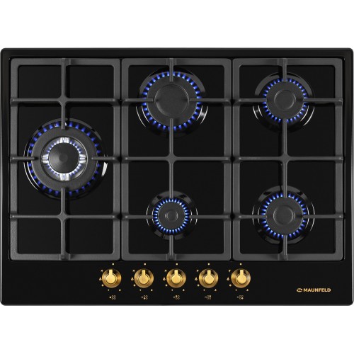 Газовая варочная панель MAUNFELD EGHE.75.33CB.R/G (черный) 