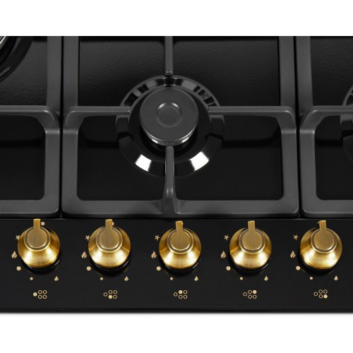 Газовая варочная панель MAUNFELD EGHE.75.33CB.R/G (черный) 6