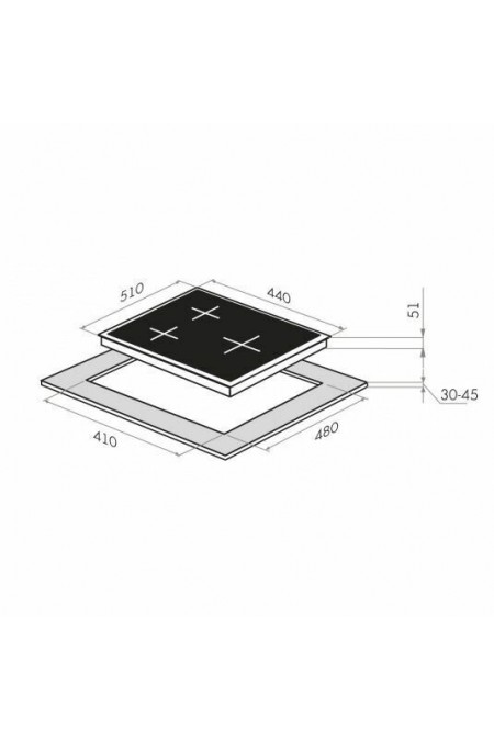 Газовая варочная панель MAUNFELD EGHG 43.33CW/G (белый) 1