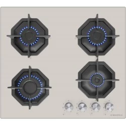 Газовая варочная панель MAUNFELD EGHG.64.2CBG\G (бежевый)