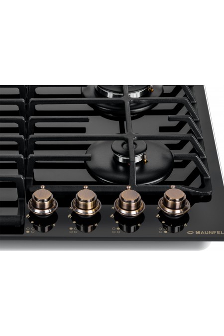 Газовая варочная панель MAUNFELD EGHG.64.63CB.R/G (черный) 3