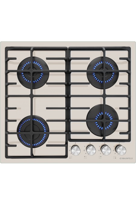 Газовая варочная панель MAUNFELD EGHG.64.6CBG/G (бежевый) 