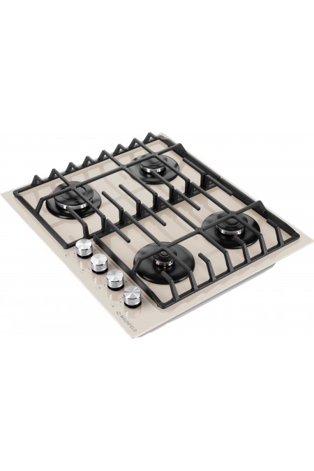 Газовая варочная панель MAUNFELD EGHG.64.6CBG/G (бежевый) 1