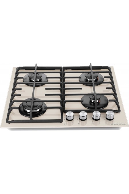 Газовая варочная панель MAUNFELD EGHG.64.6CBG/G (бежевый) 2