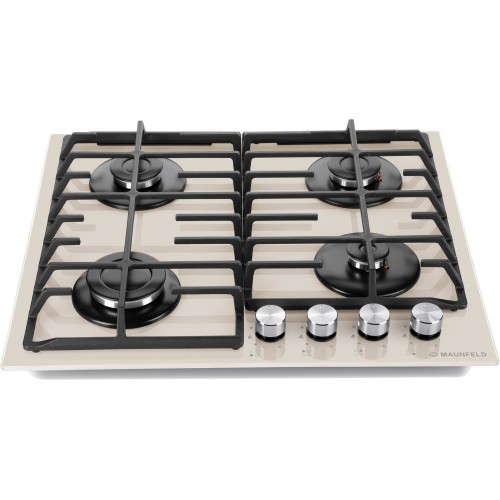 Газовая варочная панель MAUNFELD EGHG.64.6CBG/G (бежевый) 3