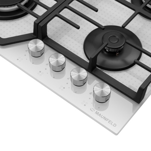 Газовая варочная панель Maunfeld EGHG.64.73CW/G (белый) 3