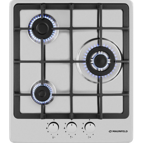 Газовая варочная панель MAUNFELD EGHS 43.33CS/G (серебристый) 