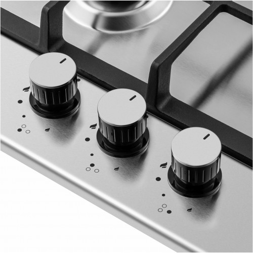 Газовая варочная панель MAUNFELD EGHS 43.33CS/G (серебристый) 4