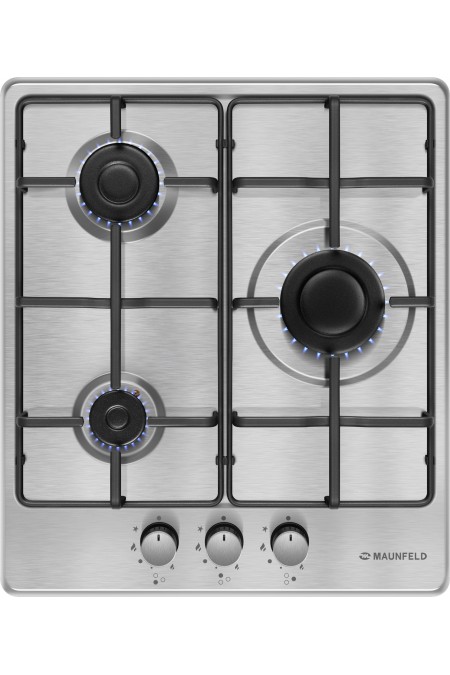 Газовая варочная панель MAUNFELD EGHS.43.3STS-ES/G (серебристый) 