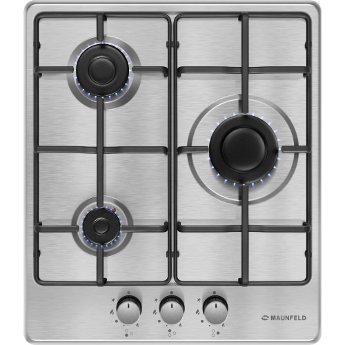 Газовая варочная панель MAUNFELD EGHS.43.3STS-ES/G (серебристый) 